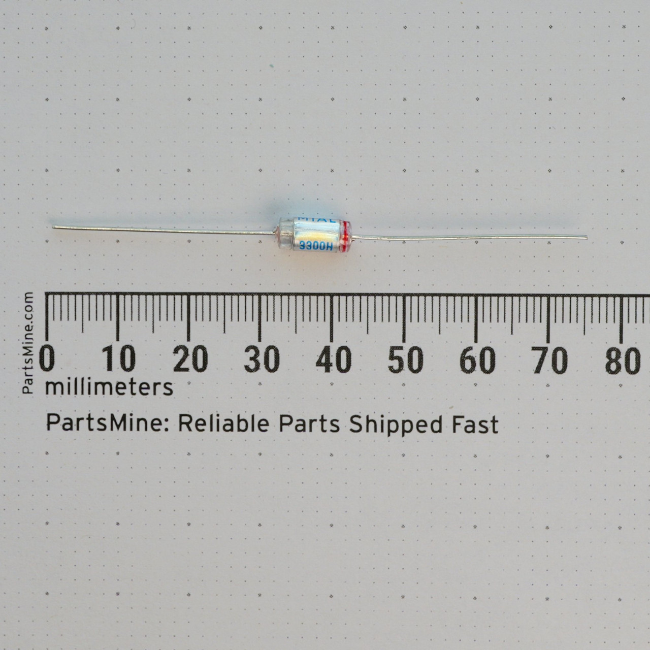 3300pF 160V 2.5% Axial Polypropylene Film Capacitor MIAL 636 2 NOS