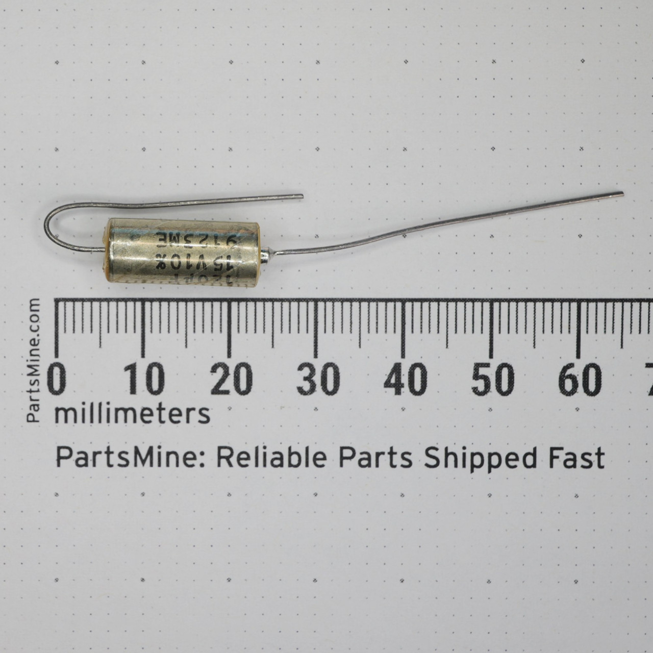 120uF 15V Hermetic Axial Tantalum Capacitor Kemet T140 Case C NOS