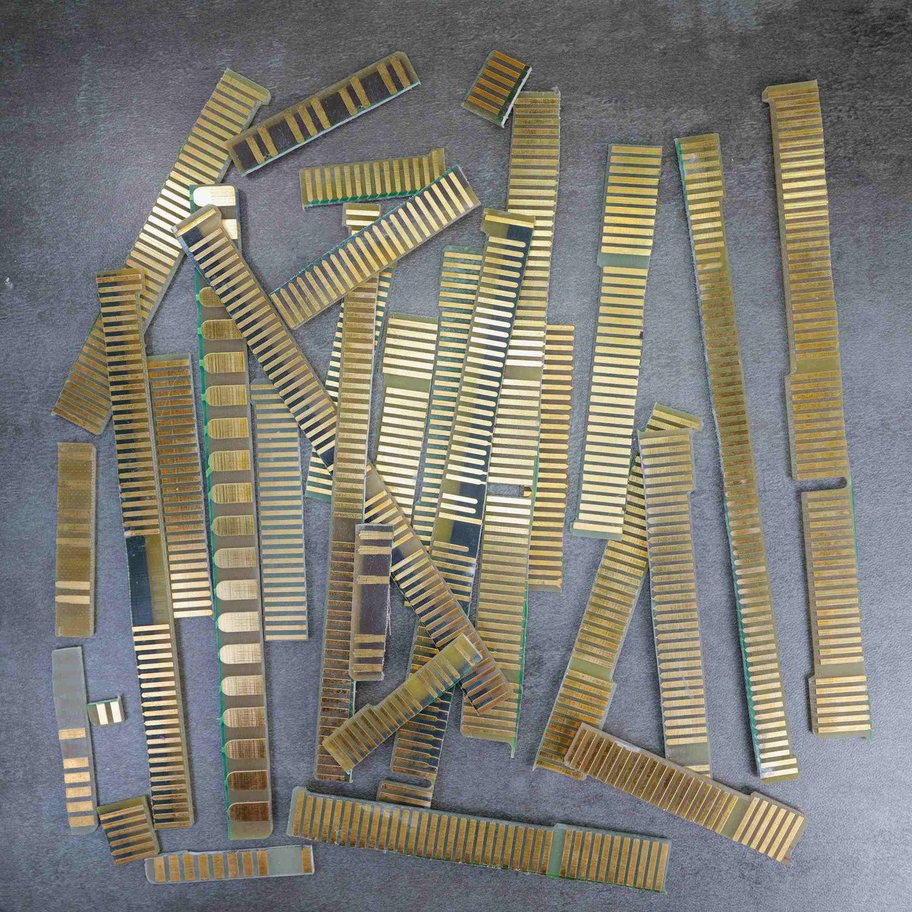 Gold Plated PCB Edge Connector Fingers 102g E-Scrap Gold Recovery Used