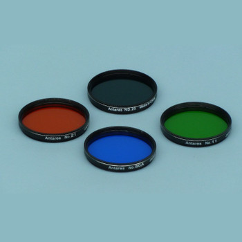 Antares Set of (4) 2in Color filters #11, #21, #80A, #ND25