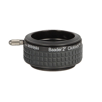 Baader 2" Clicklock Clamp M54e for Celestron/SkyWatcher Newtonians (has external M54 thread) Baader 2" Clicklock Clamp M54e for Celestron/SkyWatcher Newtonians (has external M54 thread)