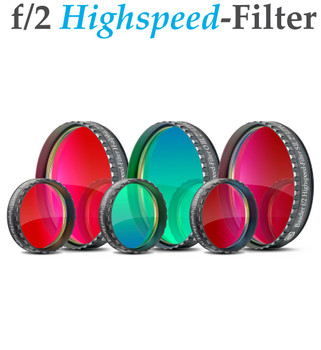 Baader f/2 Highspeed-Filter Set 2", consisting of H-A, O-III, S-II NEW