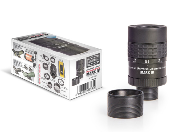 Hyperion 8-24mm Clickstop Zoom Eyepiece MkIV, with extra 2" thd & barrel