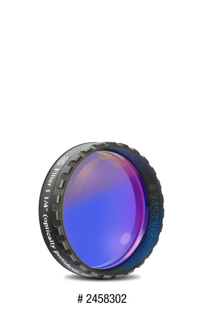 Eyepiece Filter Dark Blue 1.25", 435nm Bandpass, Optically Polished w/MC