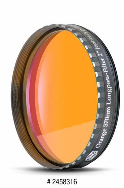 Eyepiece Filter Orange 2", 570nm Longpass, Optically Polished w/MC