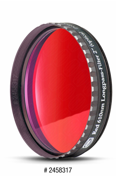 Eyepiece Filter Red 2", 610nm Longpass, Optically Polished w/MC