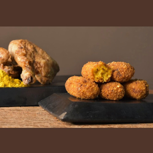 CROQUETA DE POLLO AL CURRY  CON PANKO 35 GR