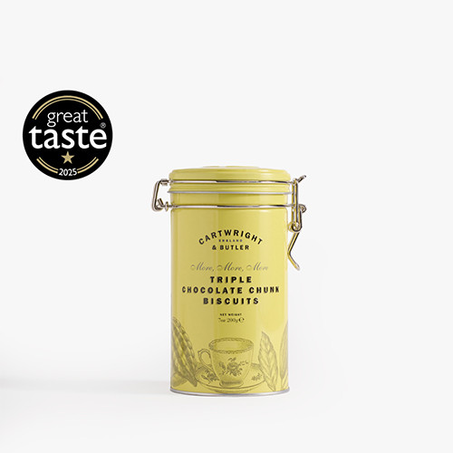 C&B TIN TRIPLE CHOC CHUNK BISCUITS 200 GR
