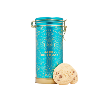 C&B HAPPY BIRTHDAY MUSICAL TIN CHOC BISC