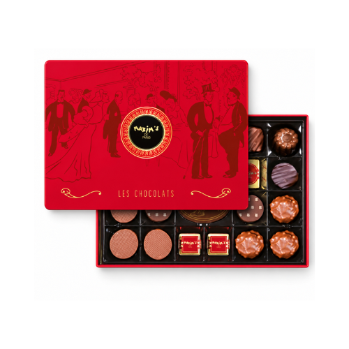 MAXIMS LATA CHOCOLATES SURTIDOS 22 PIEZAS 215 GR