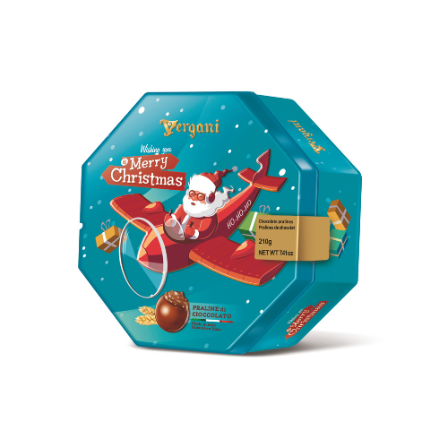 VERGANI ST CLAUS BOMBONES CHOC.C/ LECHE CREMA AVE