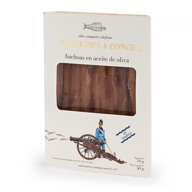 ANCHOAS DEL CANTÁBRICO EN ACEITE DE OLIVA 70 GR