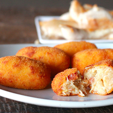 CROQUETA DE POLLO ASADO 25 GR AMEZTOI