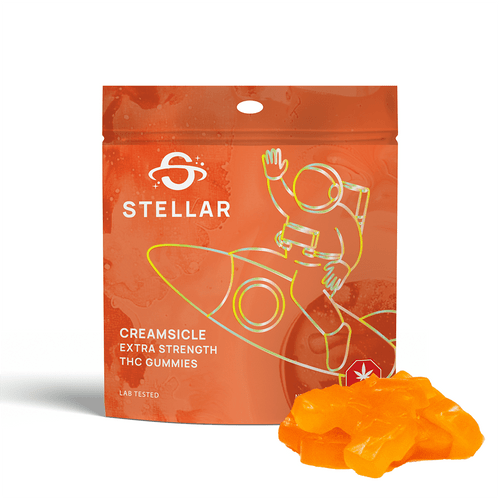 Orange and cream flavour mixtures may have started on Earth but we’ve taken this concept to new heights by also adding premium grade THC Distillate to the mixture. Allow this world-bending mix of flavours and THC to transport you to new galactic locations while your taste buds soak up the spacedust of these tangy and sweet confections.
