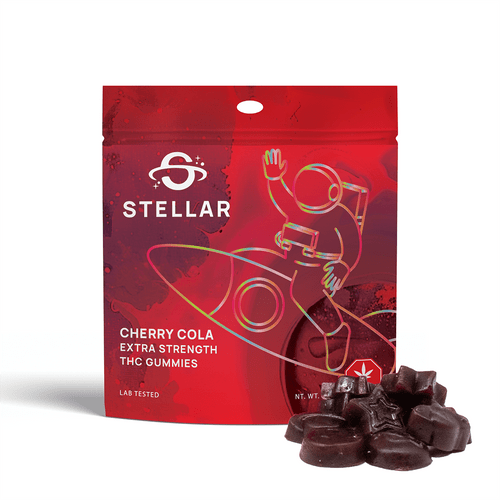 A mind-bending fruity fizz guaranteed to transport you out of this world! Our cherry-cola gummies are our galactic take on the classic flavour. But make no mistake, these gummies are loaded with THC Distillate - so keep an eye on grandpa while he's floating around in the stratosphere.