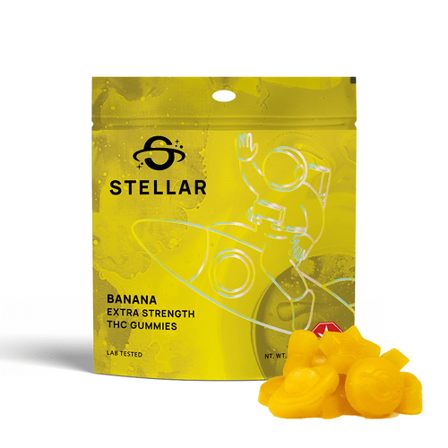 What’s better than a tropical flavour which reminds you of the beach and palm trees? A gummy that can transport you there using high-grade lab tested THC Distillate. So put your mind in a bathing suit before taking a dive into the delicious banana river of Galaxy Gummies!