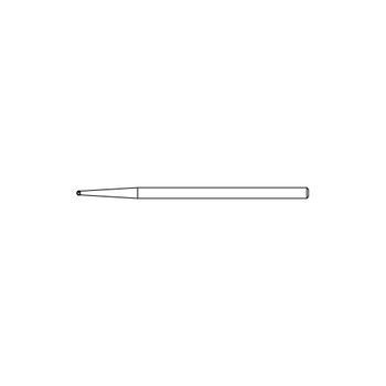 Product VOI 1.0mm Medium Carbide-Round Cutting Bur-6 Flutes (Same As R2-51) | H-120 Image