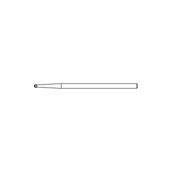 Product VOI 1.5mm Medium Carbide-Round Cutting Bur-6 Flutes | H-122 Image