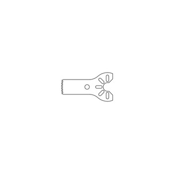 Product VOI Micro-Oscillating & Sagittal Saw Blade 15.0mm Long x 7.0mm Wide x 0.44mm Thick | SM-3103 Image