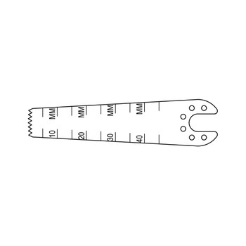 Product VOI Sagittal Saw Blade 50.0mm Long x 9.8mm Wide x 0.66mm Thick | SSM-064 Image