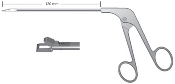 Product Vet Spectrum Arthroscopic Duck Bill Biopsy Punch Forcep, 4.75in (120mm), Curved Upwards, 3.2mm Tip Width | SAH.A-700030 Image