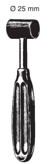 Product Spectrum Gerzog Mallet, 7" (18cm), 25mm Diameter Head, 250g, Stainless Steel | SAH.20-3695 Image