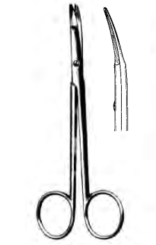 Product Spectrum Kilner Scissor, 6" (15cm), Straight Shanks, Flat Angled Tip | SAH.50-2350 Image