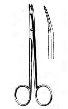 Product Spectrum Kilner Scissor, 4.75" (12cm), Straight Shanks, Flat Angled Tip, TC | SAH.50-2352 Image