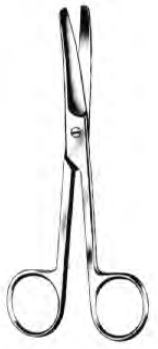 Product Spectrum Operating Scissor, 5.75" (14.5cm), Curved, Blunt/Blunt, Tungsten Carbide | SAH.50-7000 Image