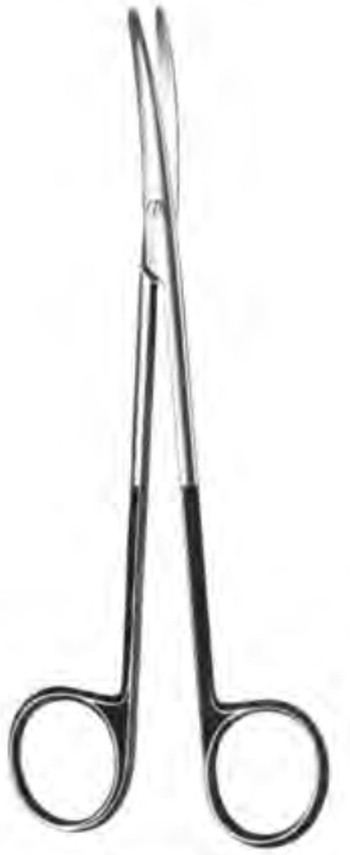 Product Spectrum Metzenbaum Scissor, 9" (23cm), Curved, Supercut | SAH.50-7101 Image