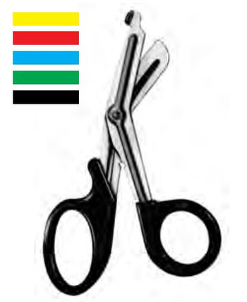 Product Spectrum Universal (Utility) Scissor, 6" (15cm), Angled, Plastic Handle, Red | SAH.50-9850R Image
