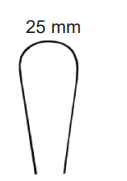 Product Vet Spectrum Cobb Elevator, 11" (28cm), Straight, 25mm Rounded Tip, Black Handle | SAH.700029 Image