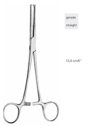 Product Vet Spectrum Ochsner-Kocher (Rochester) Forcep, 5", Straight | SAH.720337 Image