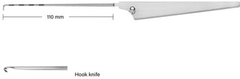Product Vet Spectrum Hook Knife, 9.5" (24cm), 110mm Working Length, Triangular Handle, 3mm | SAH.703017 Image