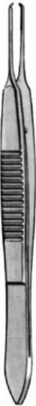 Product Vet Spectrum Castroviejo Suture Forcep, 4" (10cm), Straight, 1x2 Teeth, 1.0 mm Tip, W/ Tying Platform | SAH.762002 Image