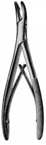 Product Vet Spectrum Bane-Hartmann Bone Rongeur, 6.75" (17cm), Curved, Single Action, 5mm Jaw | SAH.701676 Image