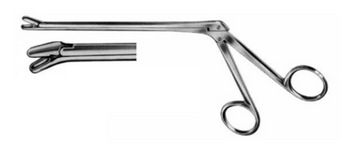 Product Vet Spectrum Cloward Rongeur, 6" (15cm), Angled Down, 6x10mm Jaw | SAH.702015 Image