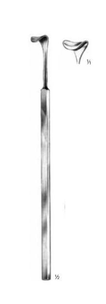 Product Vet Spectrum Cushing Retractor, 8" (20cm), Blunt Saddle Tip, 8mm | SAH.760322 Image