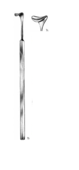 Product Vet Spectrum Cushing Retractor, 8" (20cm), Blunt Saddle Tip, 10mm | SAH.760323 Image
