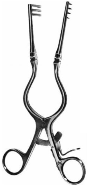 Product Vet Spectrum Cone (Weitlaner Sytle) Hinged Retractor, 5" (13cm), 3x4 Prongs, Blunt | SAH.781011 Image