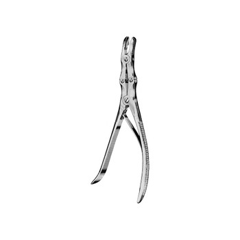 Product Vet Spectrum Leksell (Stille) Bone Rongeur, 9.5" (24cm), Straight, Curved Shaft, Double Action, 8mm | SAH.741114 Image