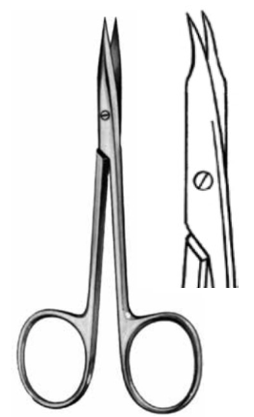 Product Vet Spectrum Stevens Tenotomy Scissor, 4" (10cm), Curved | SAH.720163 Image