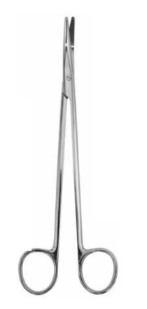 Product Vet Spectrum Thorek Vascular Scissor, 9" (23cm), Straight Shaft, Curved Tips | SAH.720789 Image