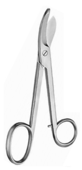 Product Vet Spectrum Bruns Bandage Scissor, 9.5" (24cm), Serrated | SAH.720809 Image