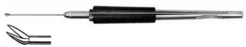 Product Vet Spectrum Vitrectomy Micro Scissor, Round Squeeze Handle, 0.9mm Tip, Angled Up 30 Degree | SAH.722657 Image