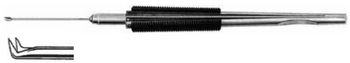 Product Vet Spectrum Vitrectomy Micro Scissor, Round Squeeze Handle, 0.9mm Tip, Angled Up 60 Degree | SAH.722658 Image