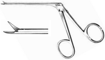 Product Vet Spectrum Bellucci Ear Scissor, 3.25" (8cm) Shaft Length, Straight, Micro Mini Tip, 4.0 x 1.0 x 1.6mm Tip | SAH.724013 Image