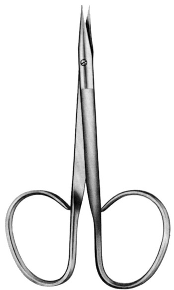 Product Vet Spectrum Iris Scissor, 4.25"(10.5cm), Straight, Ribbon Handle | SAH.741129 Image
