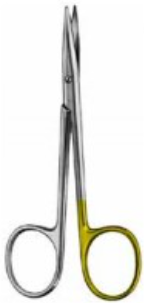 Product Vet Spectrum Stevens Tenotomy Scissor, 4" (10cm), Curved, Blunt Tips, Supercut | SAH.760247 Image