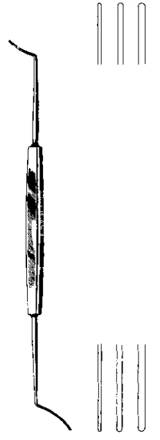 Product Spectrum Castroviejo Synechiae Spatula, 5" (13cm), Double Ended, 0.5mm Tips | SAH.723894 Image